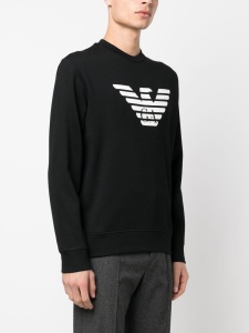 Emporio Armani Modal-blend sweatshirt with logo print - Img 4