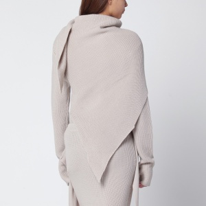 Entire Studios Light beige wool cape sweater - Img 2