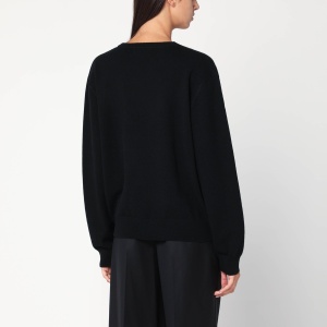 extreme cashmere Gray cashmere V-neck sweater - Img 2
