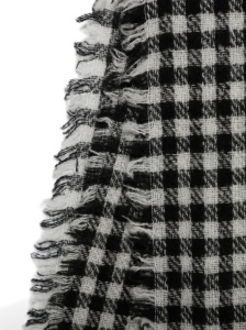 Faliero Sarti Gingham frayed-edge scarf - Img 3