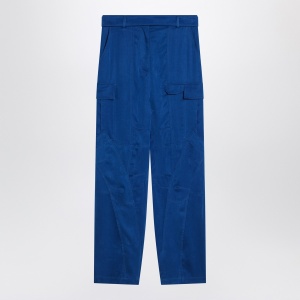 Ferragamo Electric blue cargo trousers