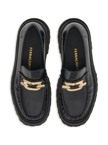 Ferragamo Gancini-buckle Leather Loafers - Img 3