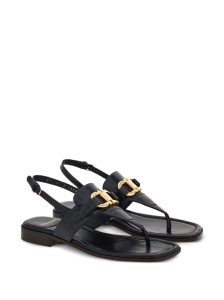 Ferragamo Gancini-buckle Leather Sandals - Img 2