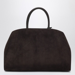 Ferragamo Hug Soft L brown suede shoulder bag - Img 2