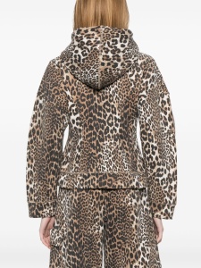 Ganni Leopard print hoodie - Img 3
