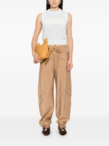 Ganni Openwork cotton vest - Img 2