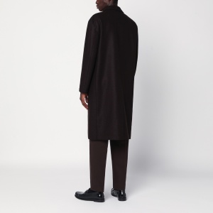 Harris Wharf London Brown single-breasted wool coat - Img 2