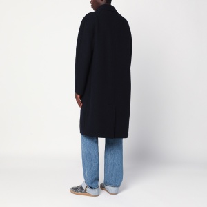 Harris Wharf London Navy blue single-breasted wool coat - Img 2