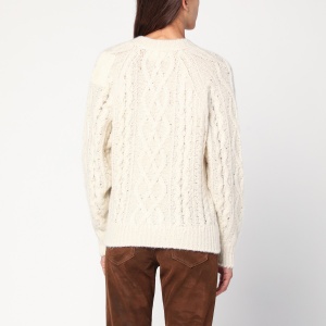 ISABEL MARANT Étoile Écru mohair-blend sweater - Img 2