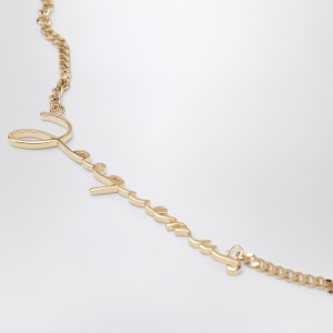 JACQUEMUS The gold necklace with logo - Img 2