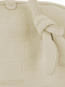 JACQUEMUS The Small Turismo crocodile-effect knotted shoulder bag - Img 2