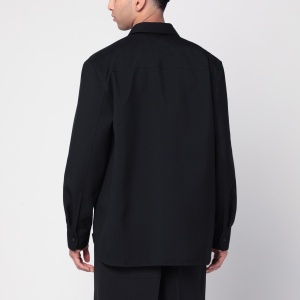 Jil Sander Black wool shirt with pockets - Img 2