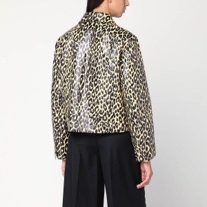 Jil Sander Leopard print jacket in coated fabric - Img 2