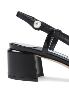 Jimmy Choo Elisa Sling Back 45 Patent and Nappa Leather Pumps - Img 4