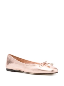 Jimmy Choo Elme metallic ballerina shoes - Img 2