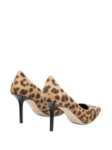 Jimmy Choo Love 85 Leopard Print Pony Pumps - Img 3