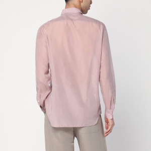 Lardini Pink shirt in silk blend - Img 2