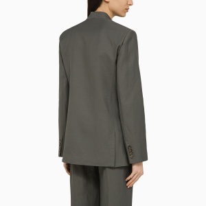 LouLou De Saison Sandyato single-breasted grey viscose blazer - Img 2