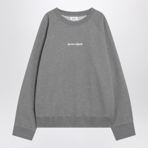 Maison Kitsuné Grey cotton crew-neck sweatshirt