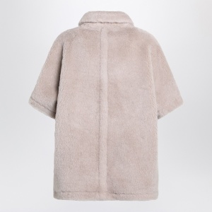 Max Mara Beige alpaca and wool teddy cape - Img 2