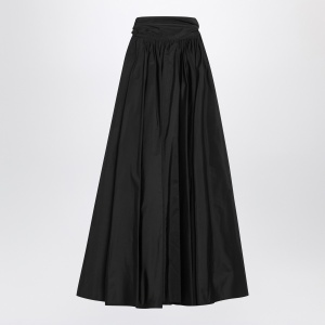 Max Mara Pianoforte Sleeveless dress in black taffeta - Img 2