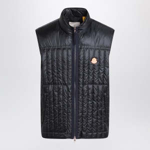 Moncler Genius Tangerine padded vest in blue nylon