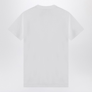 Moschino White cotton T-shirt with logo - Img 2