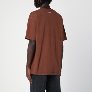 New Amsterdam Surf Association Brown cotton T-shirt with logo - Img 2