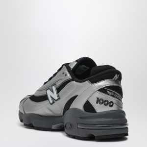 New Balance Sneakers 1000 SL in metallic silver leather - Img 2