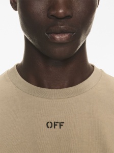 Off White Logo cotton t-shirt - Img 2