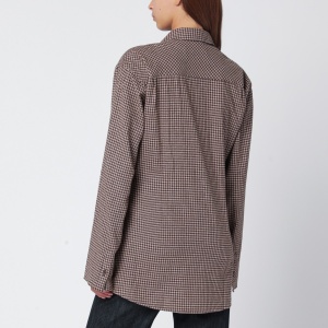 Our Legacy Brown checked flannel shirt - Img 2