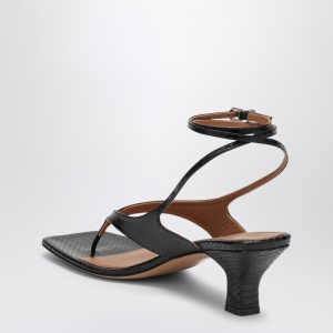 Paris Texas Portofino black leather thong mule - Img 2