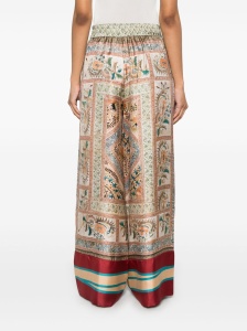 Pierre Louis Mascia Aloe silk palazzo pants - Img 2