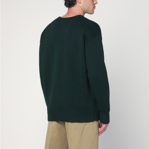 Polo Ralph Lauren Dark green Big-Fit sweater with inlaid logo - Img 2