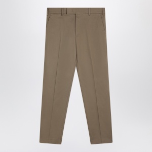 PT Torino Dark beige cotton trousers