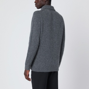 Roberto Collina Anthracite gray sweater in cashmere blend - Img 2