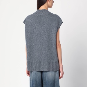 Roberto Collina Oversized grey wool vest - Img 2