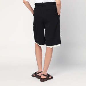 Róhe Black double-layer Bermuda shorts - Img 2