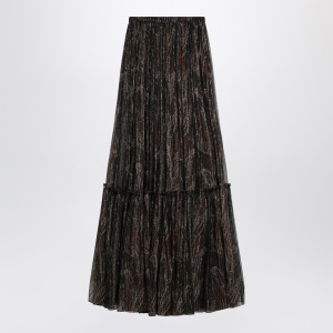 Saint Laurent Ruffled skirt with Paisley print - Img 2