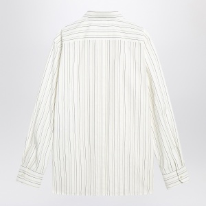 Saint Laurent White striped Cassandre shirt in cotton - Img 2