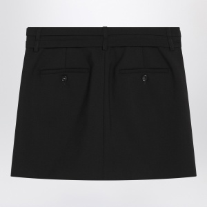 Sportmax Black mini skirt in wool - Img 2