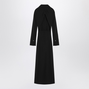 Sportmax Black shirt dress in viscose jersey - Img 2