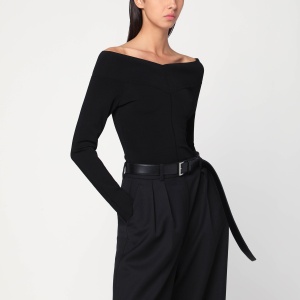 Stella McCartney Black viscose-blend top