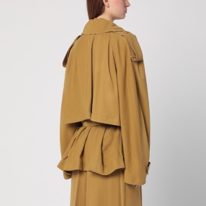 THE ANDAMANE Double-breasted overcoat in ochre yellow - Img 2