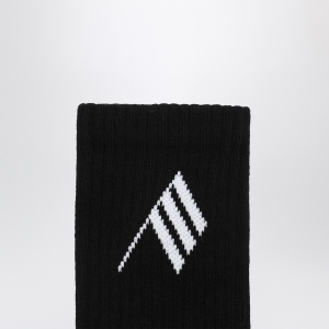 The Attico Black/white socks with logo - Img 2