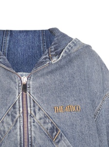 The Attico Coats Clear Blue