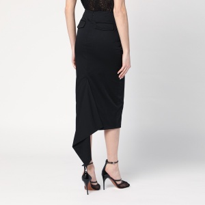 TheLatest Black cotton midi skirt - Img 2