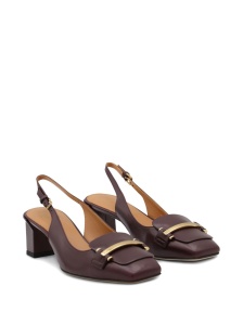 Tod's Barretta 40 leather slingback pumps - Img 3