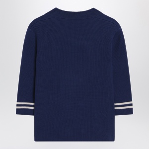Valentino Blue double-breasted wool cardigan - Img 2