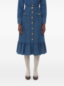 Valentino Denim Midi Skirt - Img 4